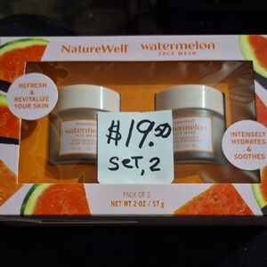 NatureWell Watermelon Face Mask Set